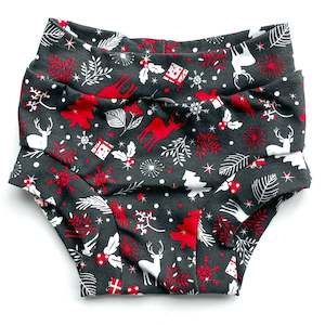 Infant clothing: Xmas Undies - Grey Reindeer