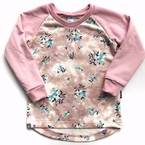 Infant clothing: Tie Dye Floral Crew - Size 3 and 4