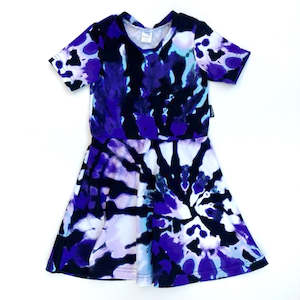 Twirl Dress Purple Tie Dye