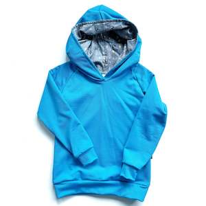 Merino Blend Hoodie - Bright Blue