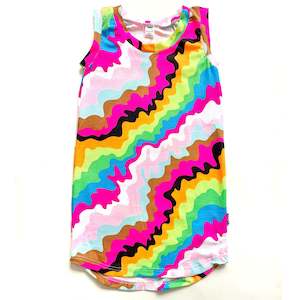 Singlet Dress - Colourful Squiggles