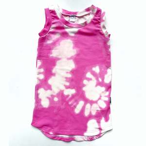 Singlet Dress - Pink Tie Dye - Sizes 5 and 14