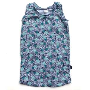 Infant clothing: Singlet Dress - Pineapples - Sizes 1