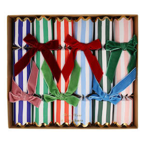 Stripe Velvet Bow Crackers