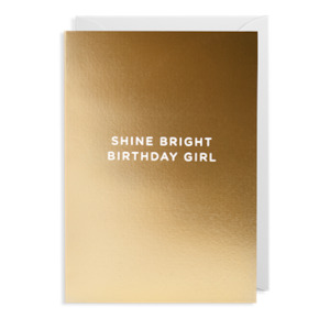 Shine Bright Birthday Girl (gold)