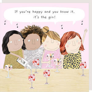 Cards: If you're happy and you know it, it the gin!