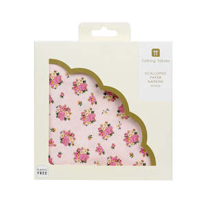 Truly Scrumptious Scalloped 33cm Napkin Pink