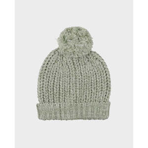 Green Rib Beanie