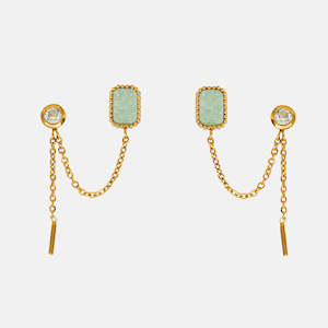 Earrings Damona - Aventurine