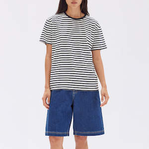 Womens Harbour Stripe Short Sleeve Tee