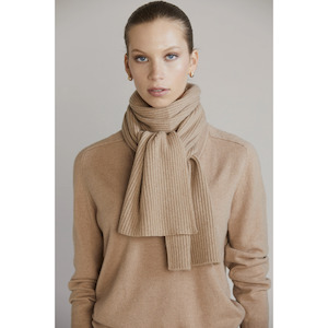 Ribbed Cashmere Scarf