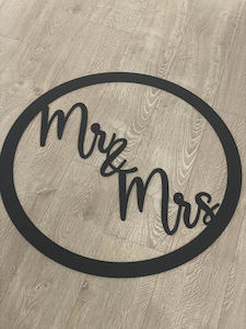 Round Laser cut Sign - MDF