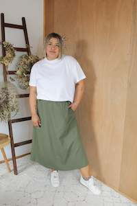 Gussie Skirt - Khaki