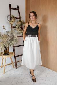 Gussie Skirt - Caramilk Marle