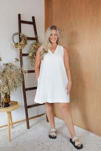 Shift Dress - White