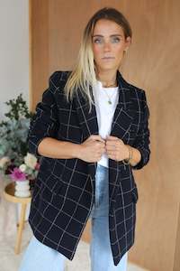 Jackets: Grandad Blazer - Navy