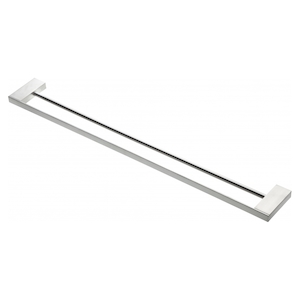 Teka Double Towel Rail Brushed Nickel