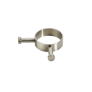 Heiko Pole Robe Hook - Brushed Nickel