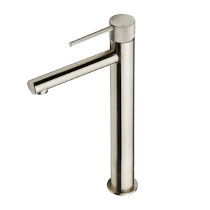 209X Series Knurled Tall Basin Mixer Brushed Nickel