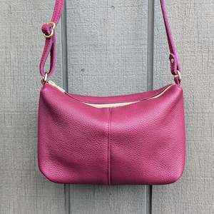 SALE - Sample - Raspberry mini flat top  pouch