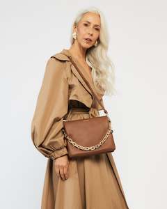 Matilda Crossbody Tan + Chain