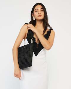 Saben: Claudette Crossbody Black Braid