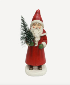 Christmas: Santa Holding Tree