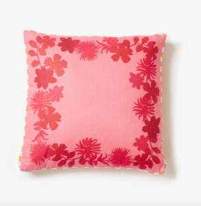 Flora Crimson Cushion