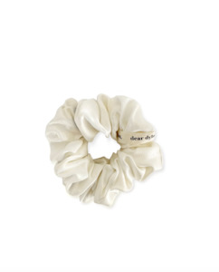 Dear Dylan: Silk Scrunchie - Ivory