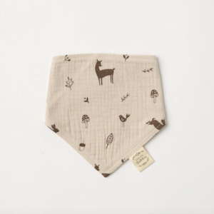 Organic Muslin Bib - Woodlands