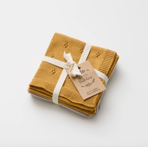 Over The Dandelions: Washcloth Set - Sun