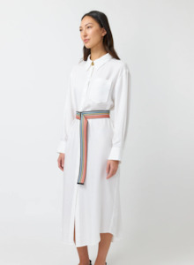 Maris Shirt Dress - White