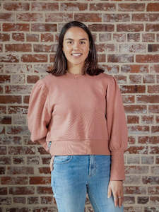 Hailey Crop Dusty Rose