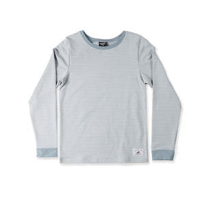 GIRLS LS CLASSICS TEE - Blue Stripe