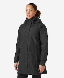 Women: W ADEN LONG JACKET, Black