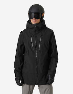 Mens Snow: ALPHA 3L LONG SHELL, Black