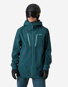 Mens Snow: ALPHA 3L LONG SHELL, Dark Creek