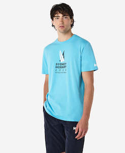 Mens Sail: CROSS SAILS T-SHIRT, Aqua