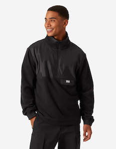 YU 1/2 ZIP FLEECE, Black