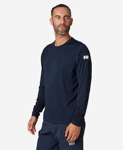 HH TECH CREW LONG SLEEVE SHIRT, Navy