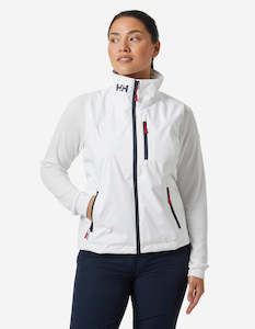 Women: W CREW VEST 2.0, White