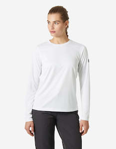 Women: W HH TECH CREW LS 2.0, White