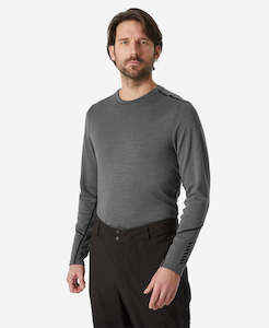 New Mens: LIFA MERINO MIDWEIGHT CREW, Concrete