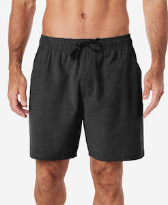 NORSE SLUB VOLLEY BOARDSHORT, Black