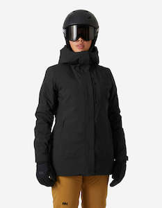 W SNOWPLAY LONG INS JACKET, Black