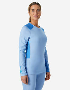 Womens Outdoor: W LIFA MERINO MIDWEIGHT CREW, Bright Blue