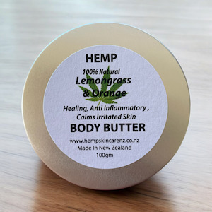 Hemp Lemongrass & Orange Body Butter 100gm Hemp Skincare NZ