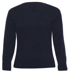 Outerwear: Merino Detailed Vee Pullover – Womens