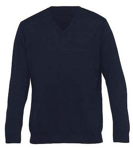 Merino Detailed Vee Pullover – Mens