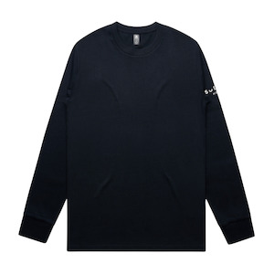 Sudima Branded Classic L/S Tee in Navy